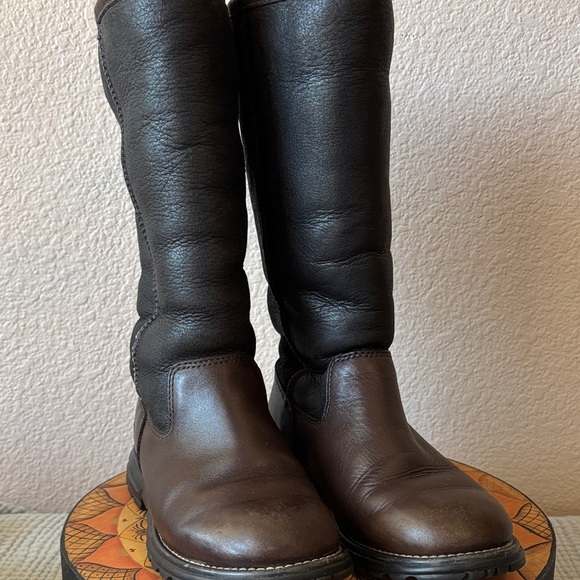 UGG Brown and Tan Winter Boots - Picture 3 of 6